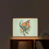 Dino - Bladeren - Grafisch - Groen Light Box met batterij (Wandlamp kind) middel -sfeer1_kind