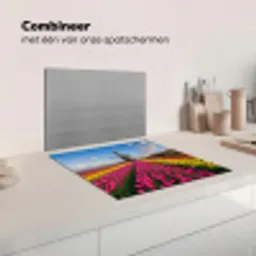 Tulpen - Holland - Molen - Kleurrijk Inductie beschermer vinyl 3mm middel -wsfeer7_website