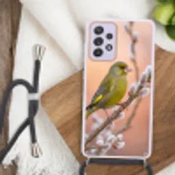 Groenling - Katjes - Lente - Natuur - Zacht Hoesje Samsung Galaxy A52 5G met koord klein -sfeer4