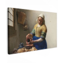 Het melkmeisje - Schilderij van Johannes Vermeer canvas 2cm klein -z3d