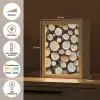 Hout - Boomstammen - Textuur Light Box met kabel (Tafellamp) klein -USP_NL