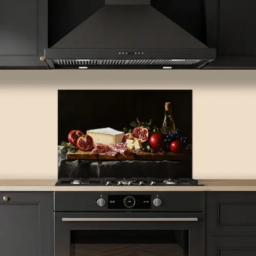 Stilleven - Vintage - Borrelplank keuken achterwand spatscherm klein -sfeer1