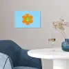 Bloem - Smiley - Kleurrijk poster papier klein -sfeer3
