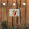 Aardbei - Rood - Mozaïek - Fruit tuinposter los doek klein -sfeer1