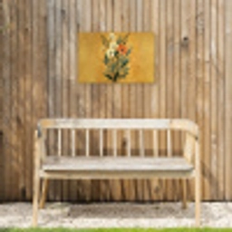 Bladeren - Boeket - Bloemen - Geel Tuinposter op houten frame 2 cm dik klein -sfeer4