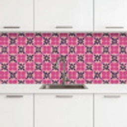 Patroon - Bloemmotief - Meerkleurig keuken achterwand 2 middel 871 -3d