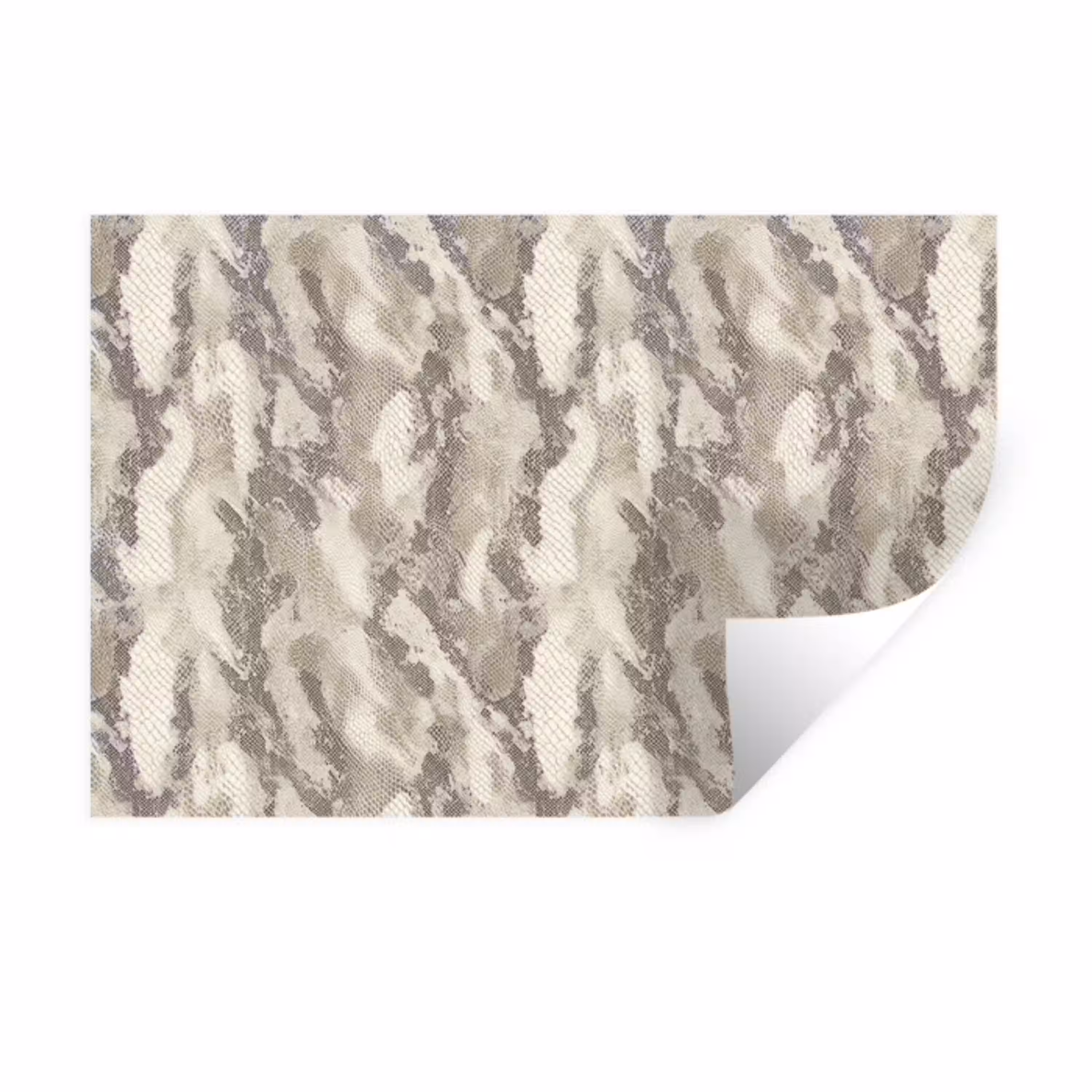 Slang - Patroon - Taupe Muursticker klein 286 -3d