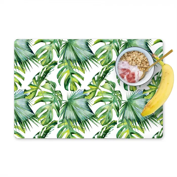 Monstera - Palmblad - Jungle - Tropisch Placemat vinyl groot -zzzproduct_Kitchenyeah-website