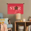 Star girl - Rood - Panter - Ster Wandkleed katoen klein -wsfeer4_kind