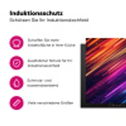 Snelheid - Kosmos - Kleurrijk Inductie beschermer vinyl 3mm klein -zzzzzzz-lf-ups