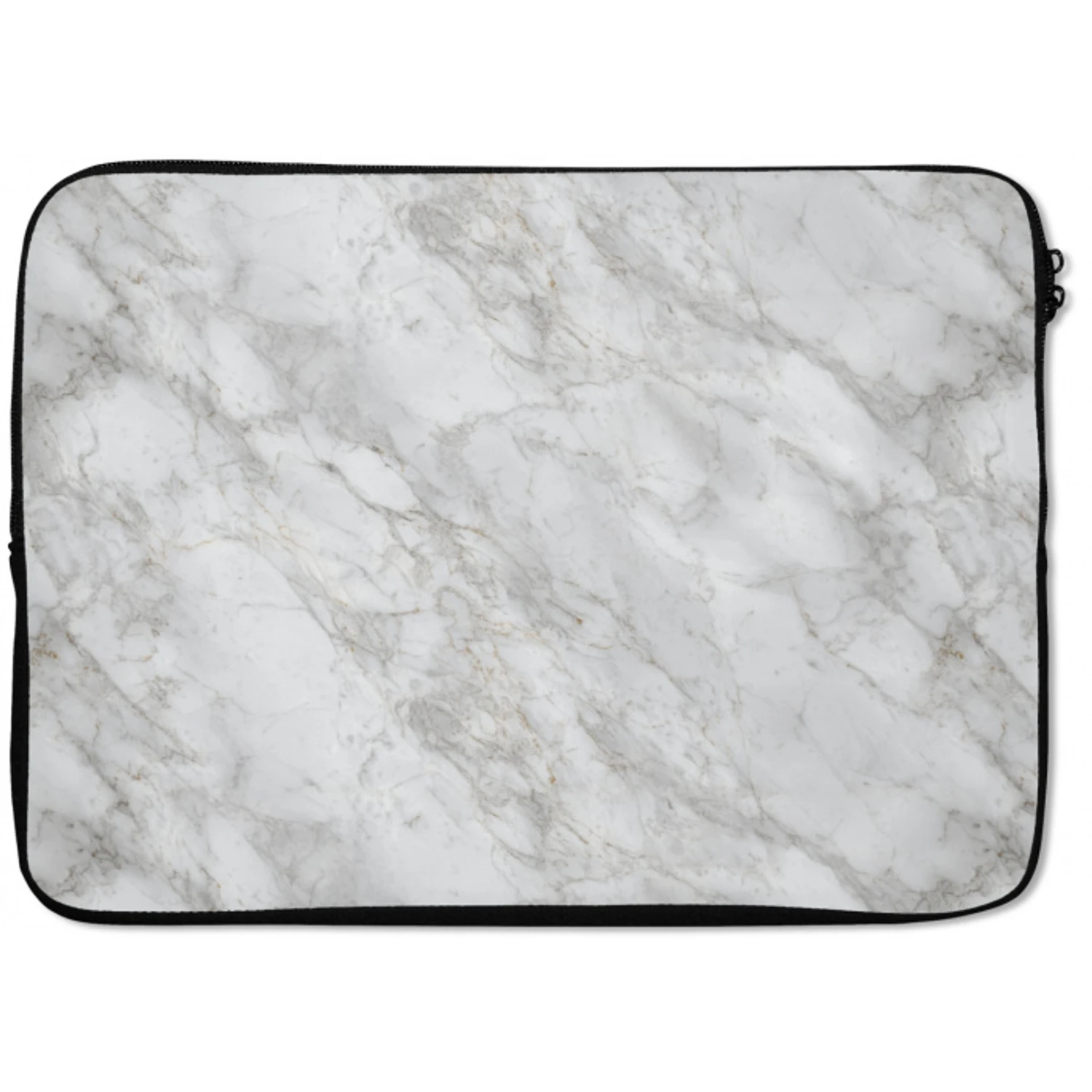 Grijs - Wit - Marmer laptophoes neopreen klein 279 -zkaufland3dotto