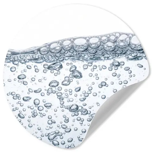 Luchtbellen - Water - Dynamisch Wandcirkel behangsticker klein -3d