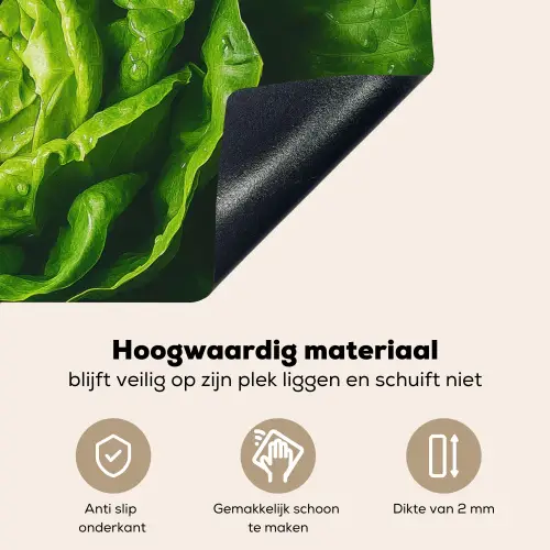 Groente - Sla - Groen Inductie beschemer met haakjes klein -ky-onderkant-nl