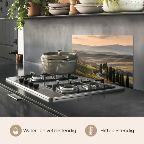Toscaans - Landschap - Heuvels keuken achterwand spatscherm klein -usp_NL