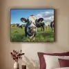 Koe - Tong - Weide Textielframe zwart klein -sfeer1