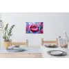 Graffiti - Lippen - Felroze - Geschilderd Muursticker klein -eettafel