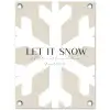 Sneeuw - Japandi - Winter - Decoratie tuinposter los doek klein -3d