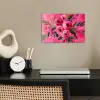 Bloemen - Verf - Roze poster papier klein -sfeer1