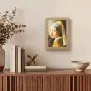 Meisje met de parel - Johannes Vermeer - Mozaïek Light Box met kabel (Wandlamp) klein -sfeer2
