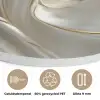 Stof - Plooien - Goud Akoestische PET Vilt - Rond klein -closeup_NL