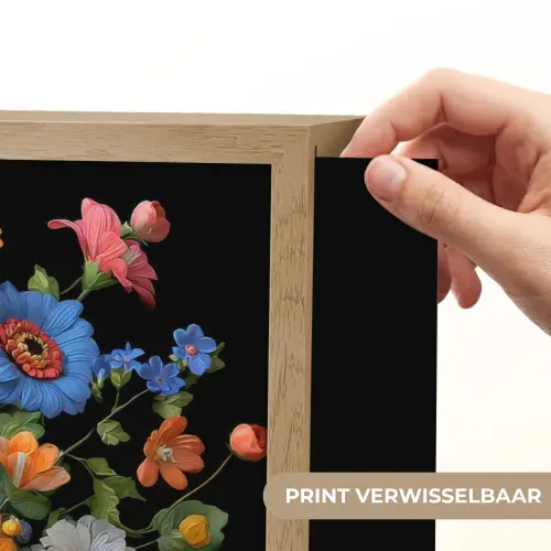 Vaas - Boeket - Bloemen - Kleur Light Box met batterij (Wandlamp) middel -USP_websiteprintNL