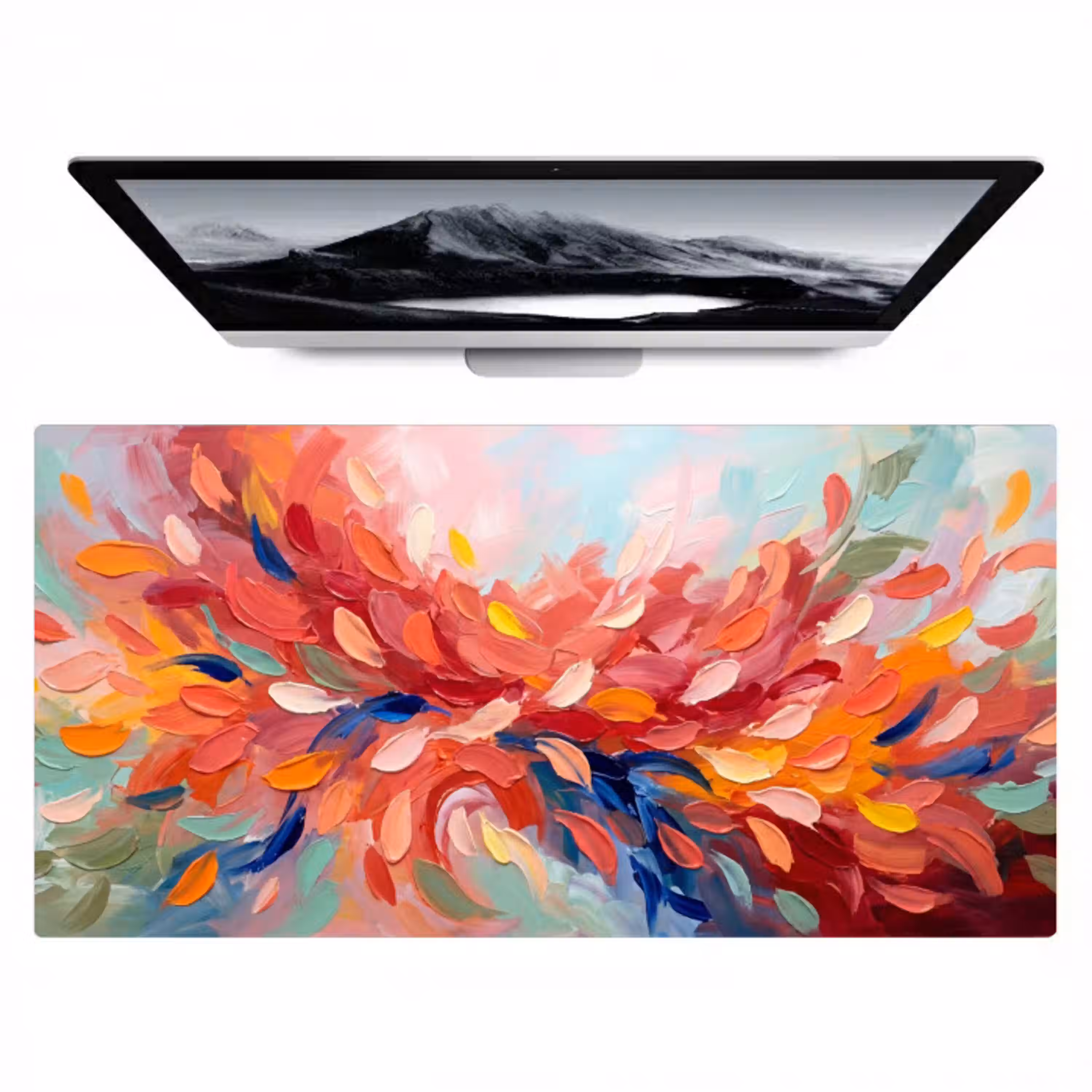 Bloemen - Abstract - Kunst - Modern Muismat XXL klein -zzz3d