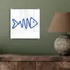 Vis - Minimalistisch - Blauw - Lijn plexiglas 5mm klein -sfeer3