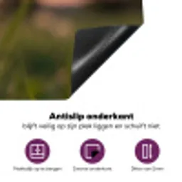 Paardenbloem - Zonsondergang - Veld Inductie beschermer vinyl 3mm klein -zzzzzzz-cc-onderkant