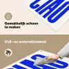 Ciao - Hoofdletters - Blauw - Minimalistisch Inductie beschemer met haakjes middel -ky-schoon-nl