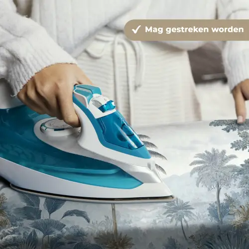 Jungle - Modern - Blauw - Groen Wandkleed katoen klein -sfeer9