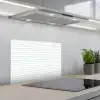 Zee - Sfeer - Strepen - Groen keuken achterwand spatscherm klein 900 -3d_schuin