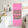 Tekst - Bold - Roze deurposter klein -sfeer5