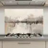 Moderne kunst - Abstract - Beige keuken achterwand spatscherm klein -3d_website