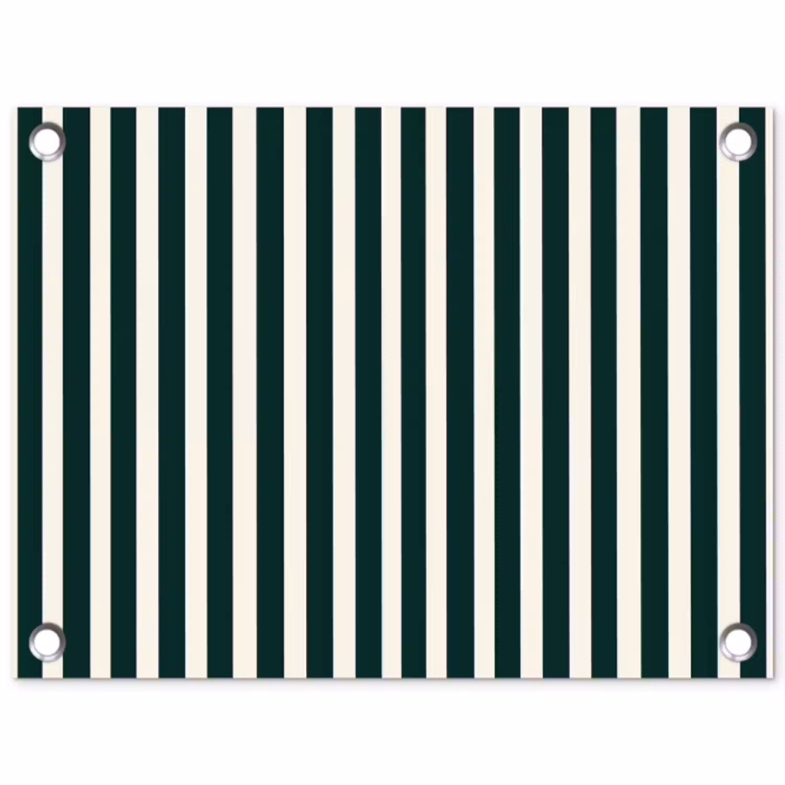 Strepen - Klassiek - Groen tuinposter los doek klein 239 -3d