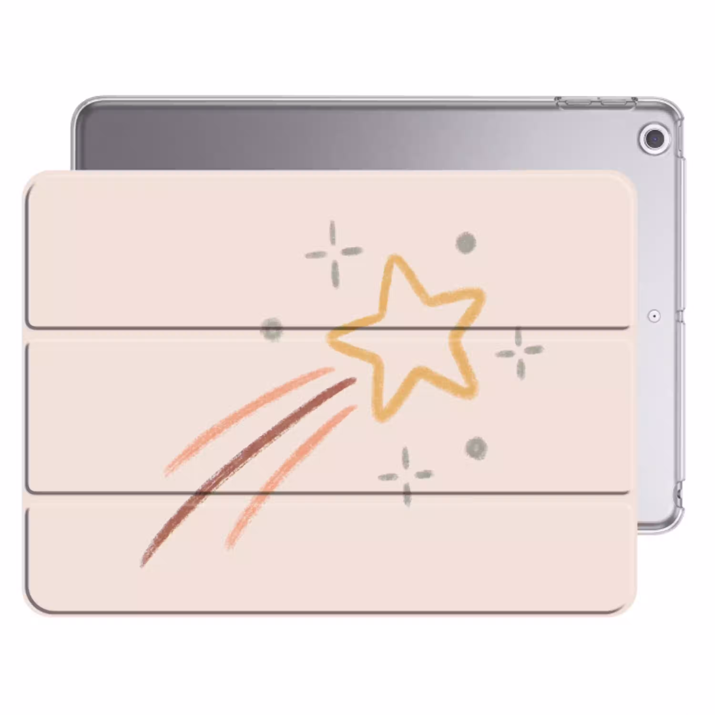 Ster - Vallend - Illustratie - Pastel Apple iPad 2017 middel -threedimensional_3d_global