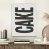 Zwart - Cake - Eten - Decoratie PET vilt klein -sfeer1