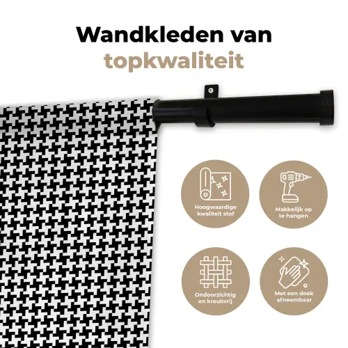 Abstract - Patronen - Design Wandkleed katoen klein 269 -sfeer2
