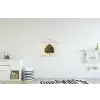 Eikenboom - Groen - Lichte achtergrond textielposter latten blank klein -kinderkamer