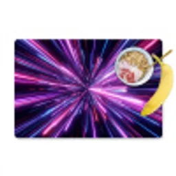 Lichtsnelheid - Ruimte - Roze - Paars Placemat vinyl groot -zzzproduct_Kitchenyeah-website