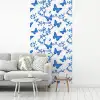 Vlinder - Bloemen - Blauw fotobehang vinyl groot 64 -woonkamer