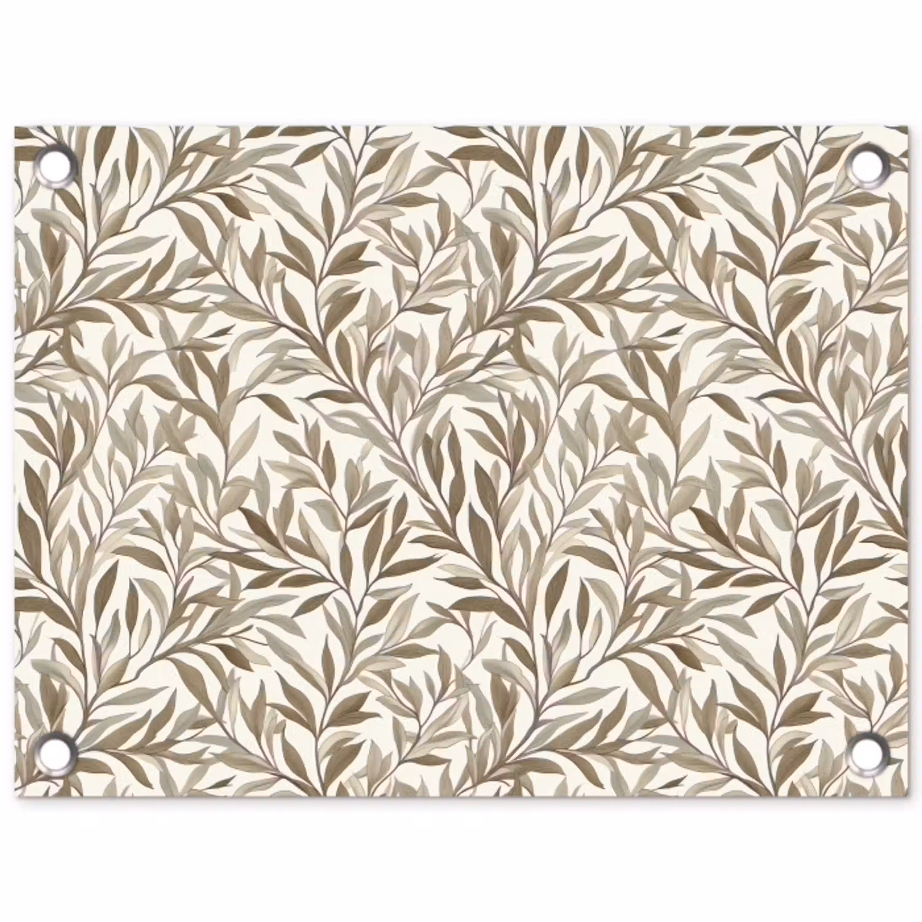 Takken - Botanisch - Taupe tuinposter los doek klein 239 -3d