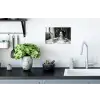 Bad - Bubbels - Zwart - Wit Muursticker klein -keuken