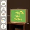 Mij niet bellen - Telefoon - Groen Light Box met batterij (Wandlamp) middel -USP_websiteoverzichtNL