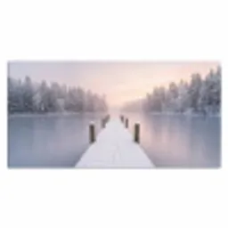 Steiger - Meer - Mist - Winter - Serene Muismat XXL klein -3d_leeg