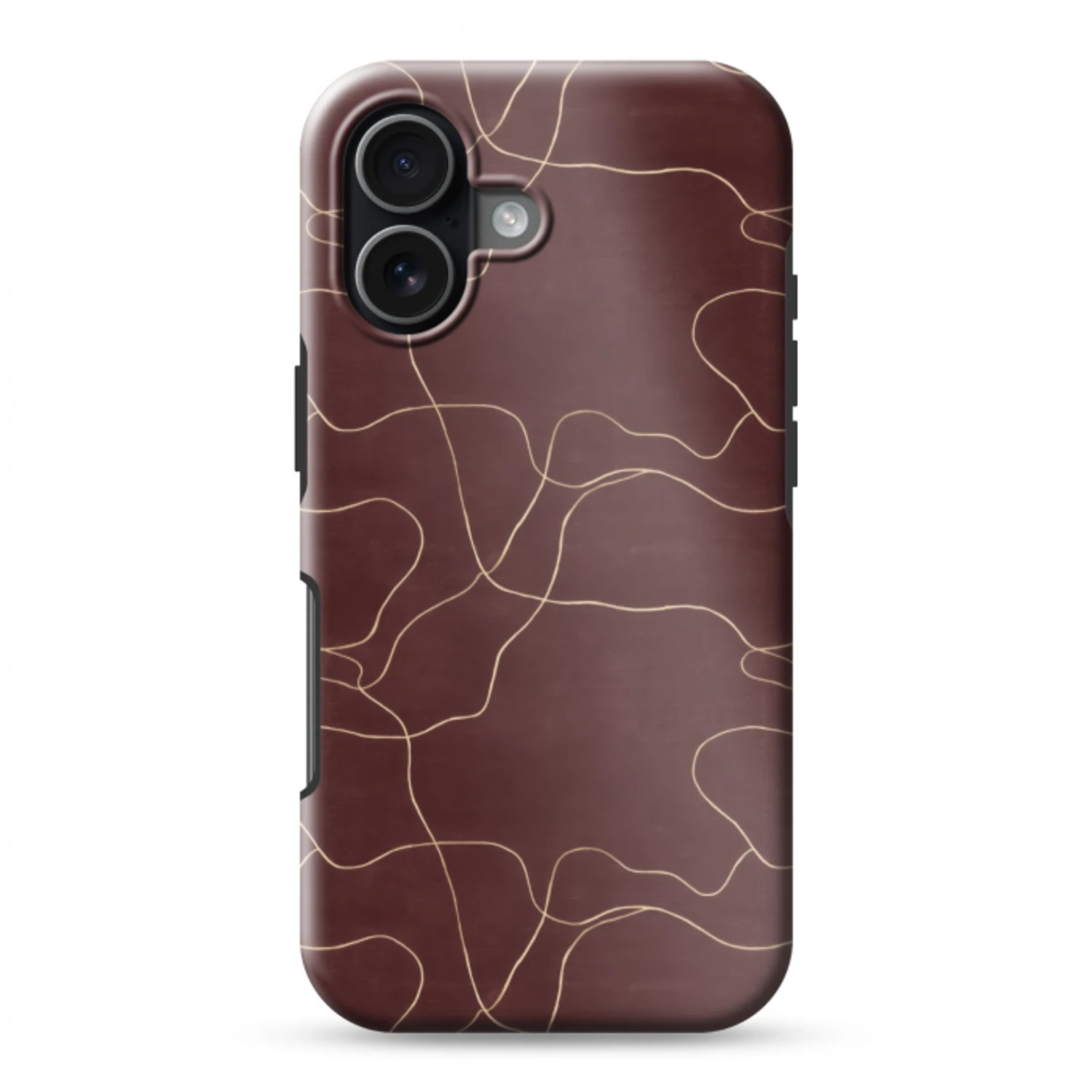 Abstract - Modern - Bruin Toughcase MagSafe Apple iPhone 17 klein 1017 -3d