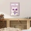 Kat - Love - Paars - Valentijn aluminium wit klein -sfeer3