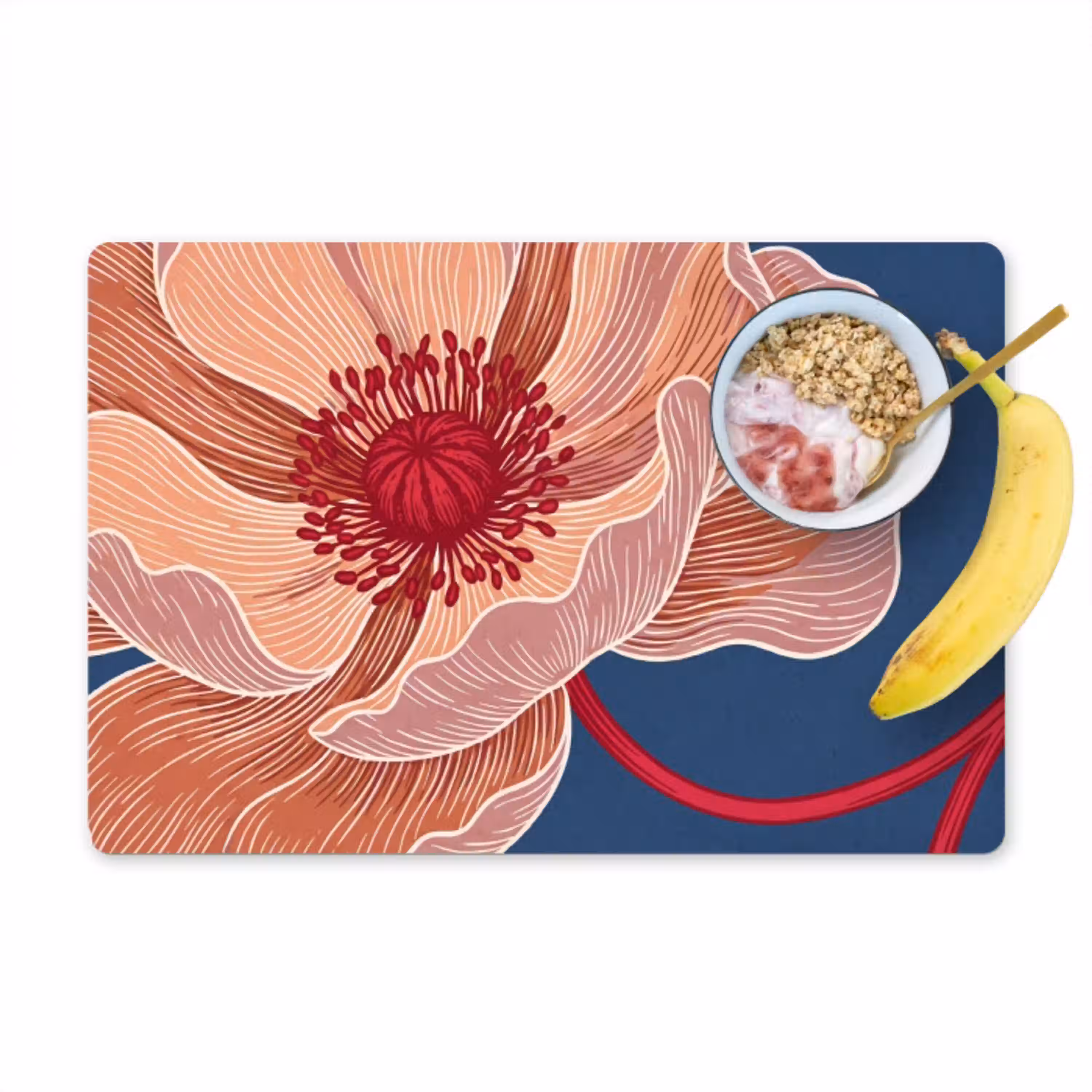 Bloemen - Modern - Abstract Placemat vinyl groot -zzzproduct_Kitchenyeah-website