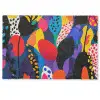Bloemen - Bladeren - Abstract - Rood Deurmat klein -zkaufland3d