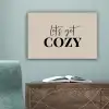 Beige - Winter - Quote - Cozy canvas 2cm klein -sfeer4
