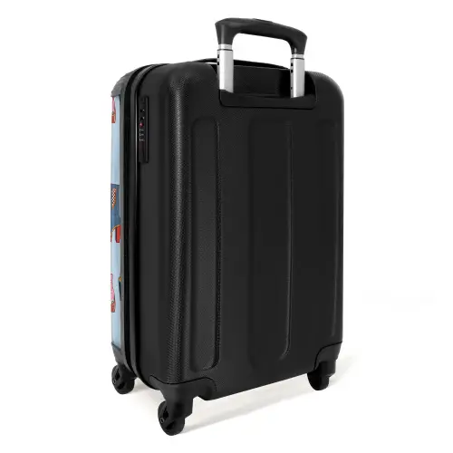 Retro disco 70s laarzen patroon kleurrijk NBS - Handbagage koffer - Volwassenen Unisex middel -achterkant
